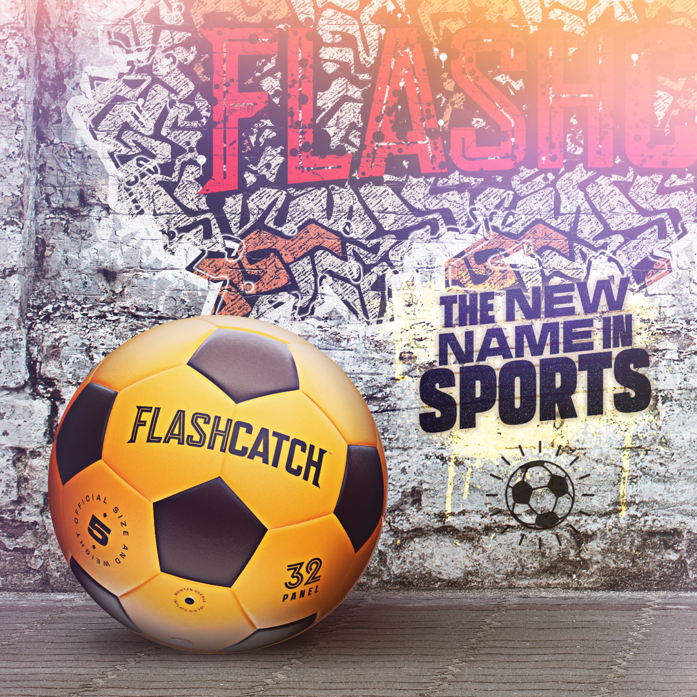 Light Up Soccer Ball - Glow in the Dark - NO 5