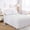 🥝 White_New#113, variant on Solid Color Elastic Bed Skirt • Wrap Style Bed Skirt with Hidden Elastic Band • Soft Breathable Fabric • Easy Fit Bed Base Cover • Stylish Bedroom Décor