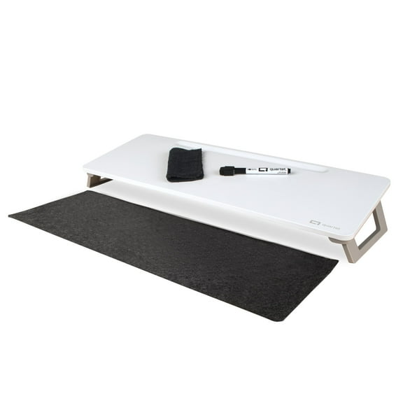 Quartet Painted Steel Dry-Erase Desktop Computer Pad 21 x 7 34 White Surface