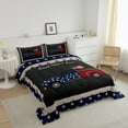 thumbnail image 3 of Erosebridal American Flag Truck Comforter Sets Full Size, Independence Day Comforters & Duvets, Fourth of July Bedroom Decor Super Cozy 3 Pieces, 3 of 8