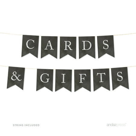 Cards & Gifts Vintage Chalkboard Pennant Party Banner