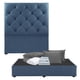 thumbnail image 1 of Box Base Cama King Size + Cabecera Ikki Azul + Almohada 2Pack + Protector Cloud + Sábanas Softy + Edredón Homy, 1 of 8