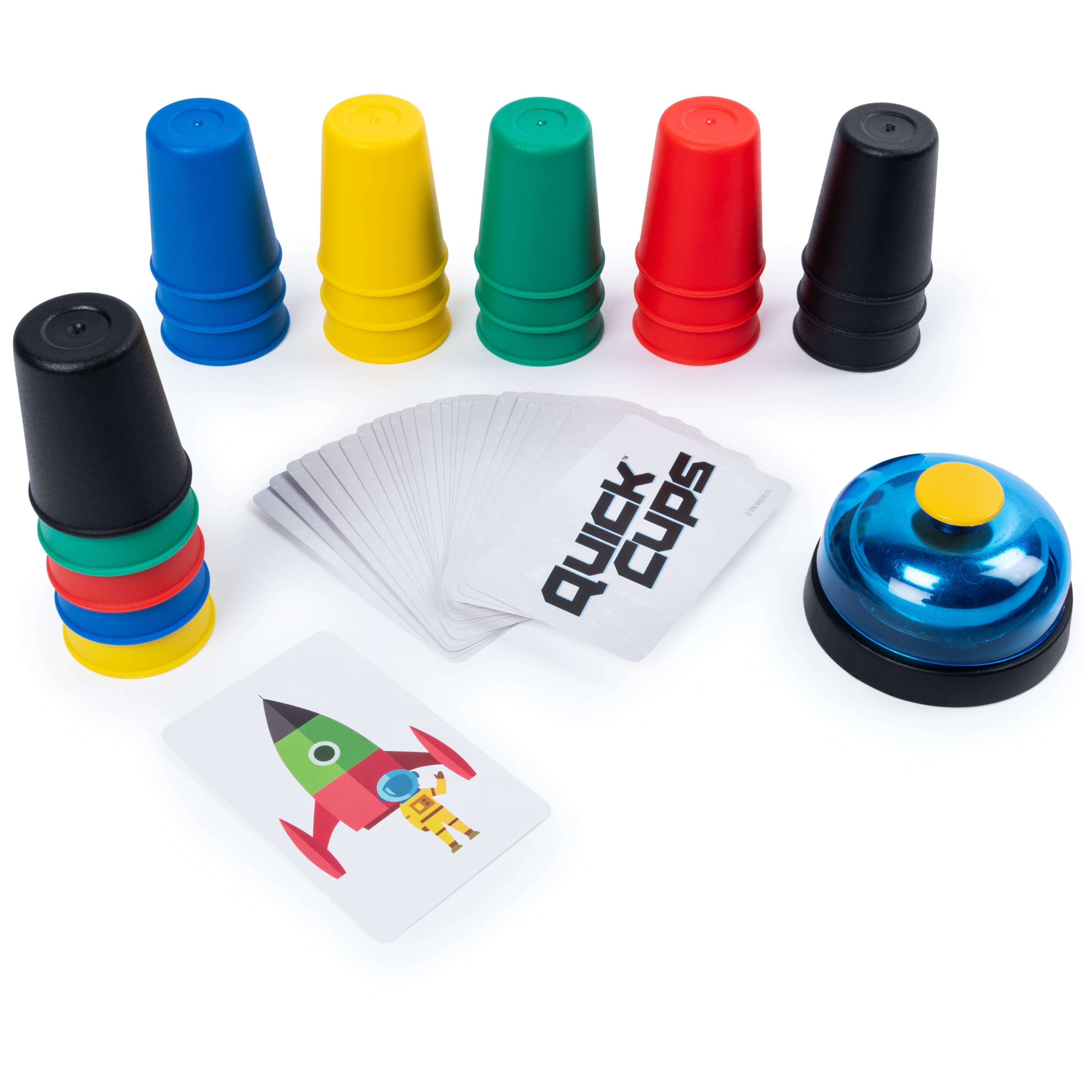 Quick Cups, Match ‘n’ Stack Cup Stacking Family Board Game Summer Toy Funny Gift, for Adults and Kids Ages 6 and up