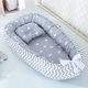thumbnail image 2 of Cama nido de bebé con almohada para recién nacido, cuna portátil de viaje, cuna de algodón, parachoques, 85x50cm Fivean unisex, 2 of 2