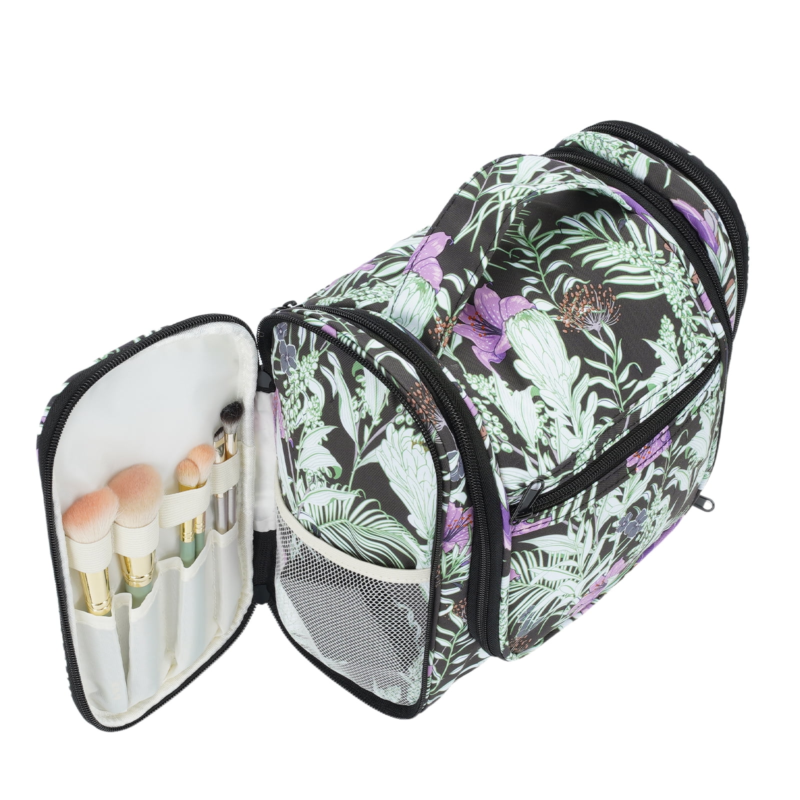 Narwey Large Hanging Toiletry Bag with Hook Makeup Cosmetic Organizer with Multiple Compartments Foldable for Men Women Travel Essentials