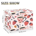 thumbnail image 3 of Ryvnso Glass and Strawberry Large Lidded Foldable Storage Baskets Cubes Boxes Lids Bin for Home, 3 of 7