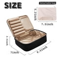 thumbnail image 2 of Bolsa de maquillaje de viaje Queboom, neceser para cosméticos, neceser para mujer y hombre (negro), 2 of 5