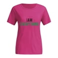 thumbnail image 2 of Kiplyki New Arrivals Women's Valentine's Day T-Shirts Couples Lovers Short Sleeve Letter Print T Shirts, 2 of 6
