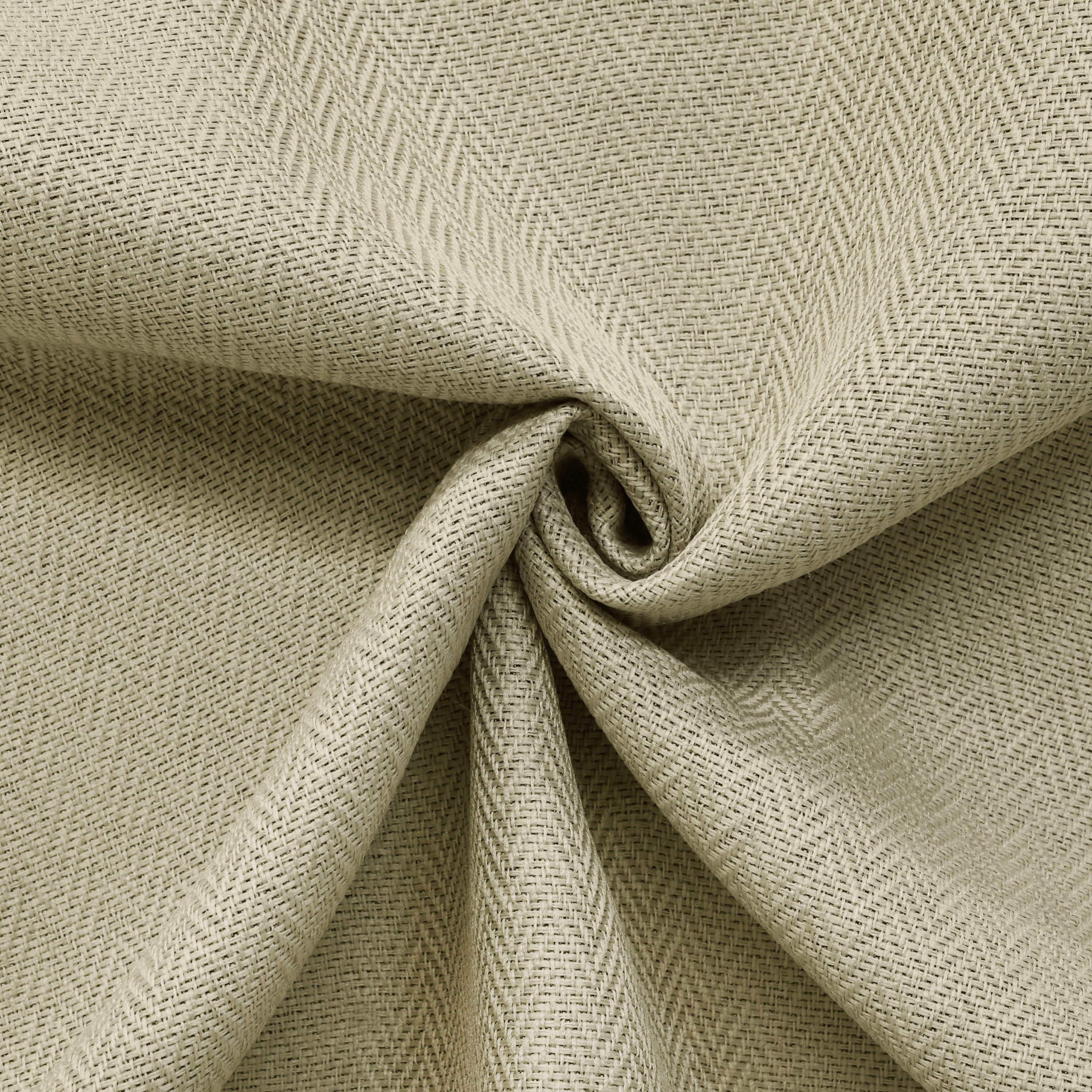 Girona Room Darkening Dual Header Curtain Panel 52" x 95" in Linen