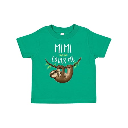 

Inktastic Mimi Loves Me Cute Sloth and Baby Gift Toddler Boy or Toddler Girl T-Shirt