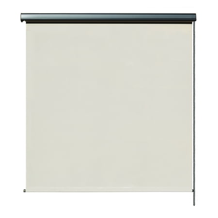 10 Ft Outdoor Shades Keystone Fabrics Premier 8' x 8' Cord Operated Outdoor Sun Shade with Protective Valance, Sand Dune ()