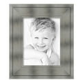 thumbnail image 2 of ArtToFrames 11" x 14" Platinum Ridge Brushed Slvr Picture Frame, 11x14 inch Silver Wood Poster Frame (WOM-5249),  Pack, 2 of 6