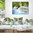 thumbnail image 4 of Designart Erawan Waterfall - Photography Throw Pillow - 18x18, 4 of 5