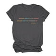 thumbnail image 2 of Pompotops T-Shirt Décontracté à Manches Courtes pour Femmes avec Imprimé Lettre, 2 of 5