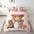 thumbnail image 2 of Homewish Teenagers Floral Animal Highland Cow Twin Bedding Sets 7-Piece,Western Cowgirl Bedding Comforter Set Microfiber,Leopard Boots Hat Breathable Sheet Sets,Vinatge Breathable Home Decor, 2 of 8