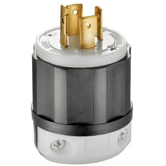 LEVITON 2411 Plug, 125/250V, 20A, L14-20P, 3P, 4W, 1PH