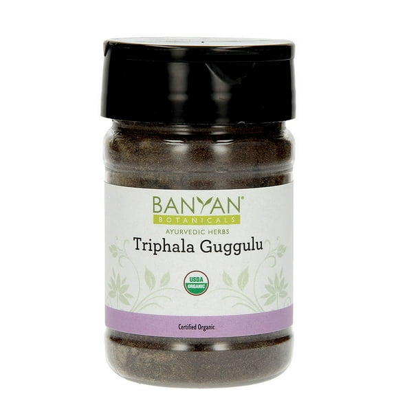Banyan Botanicals Triphala Guggulu powder (spice jar)