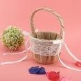 thumbnail image 4 of Cesta de boda, cesta de lino, algodón y lino, cesta de maquillaje, cesta de regalo, tecnología innovadora, 4 of 9