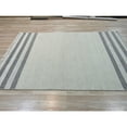 thumbnail image 4 of EORC HL2231WT6X9 Hand-Knotted Wool HANDLOOM Flat Weave DURRIE Rug, 6' x 9', White Area Rug, 4 of 5