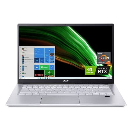 Acer Swift X SFX14-41G-R1S6 Creator Laptop | 14" Full HD 100% sRGB | AMD Ryzen 7 5800U | NVIDIA RTX 3050Ti Laptop GPU | 16GB LPDDR4X | 512GB SSD | Wi-Fi 6 | Backlit KB | Amazon Alexa | Windows 10 Hom