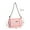 Pink, variant on Shoreew Mesh Storage Bag with Adjustable Shoulder Strap Large Capacity Zipper Closure Swimsuits Snacks Organizer Portable Beach Bag