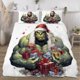 thumbnail image 3 of Juego de edredón navideño Hulk Comfort Twin para niños y adultos, regalo de 3 piezas, estampado de dibujos animados, tamaño King, funda de almohada y sábana, 3 of 6