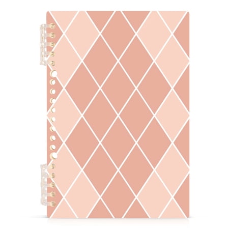 Rose Beige Block Notebooks 1-subject Journal 60 Sheets A5 College Ruled Paper Detachable Ring 8.3"x5.7"