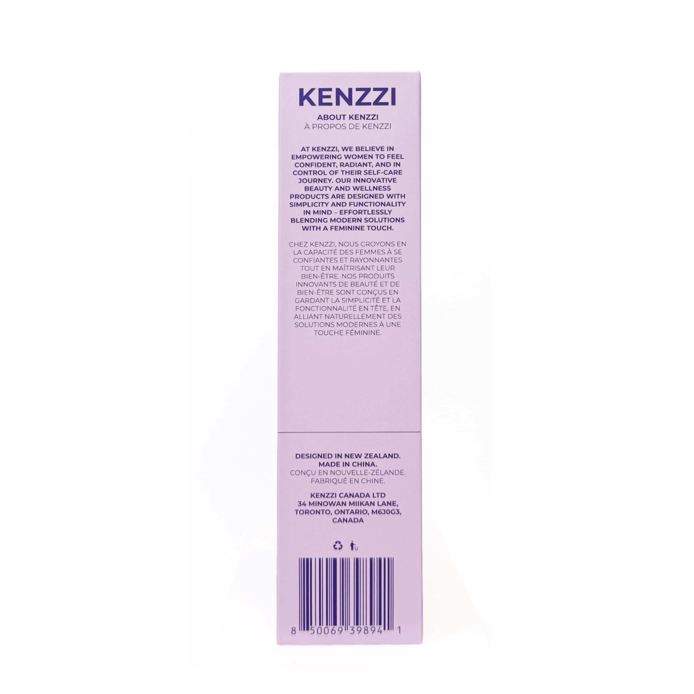 KENZZI Rechargeable Facial Shaver & Eyebrow Trimmer Equipped with Dual Razor Blades for Detailed Shaping and Efficient Grooming, Purple