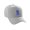 Light Grey, variant on Daxton Structured Baseball Hat Cap Curved Visor Old English Font White Hat Royal E