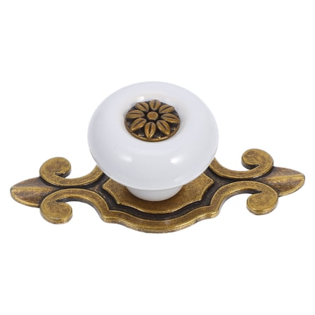 OUNONA Vintage Door Knob Handles Zinc Alloy Cabinet Handle Retro Ceramic Knobs Drawer Pulls Handle for Kitchen Wardrobe Furniture Hardware