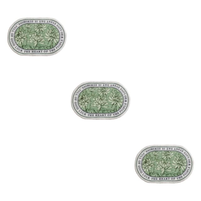 Youkk Bathroom Rugs Water Absorbent Floor Bath Mat Carpet Chrysanthemum Oval 40x60cm 3Set