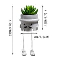 thumbnail image 3 of Ynlkorvg Desk Decor Clearance, Wind Simulation Succulent Small Potted Plant Creative Office Desktop Hanging Foot Doll Decoration Artificial Succulent Plant in Flower Pot Office Home Decor, 3 of 4