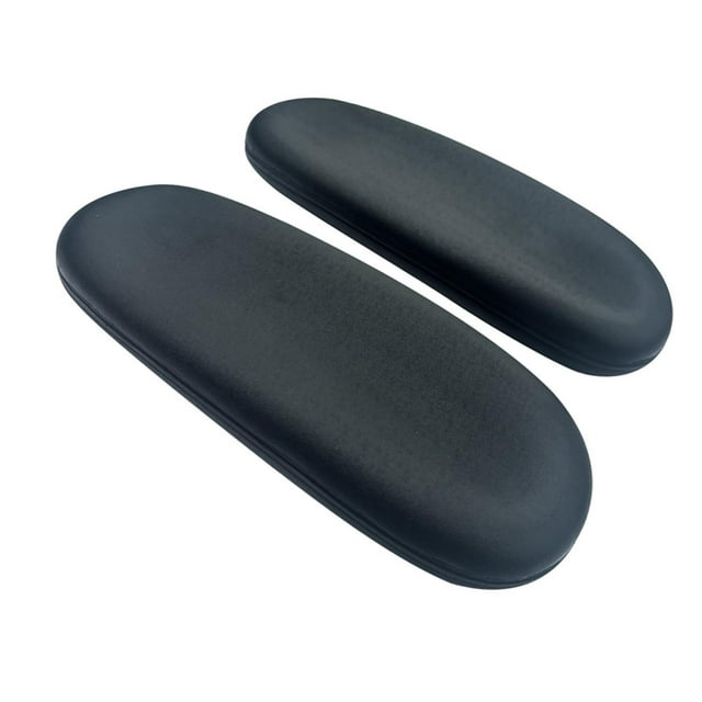 2 almohadillas de repuesto para reposabrazos de silla de oficina, diseño ergonómico, antideslizantes, suaves y prácticas para sillas de gaming.