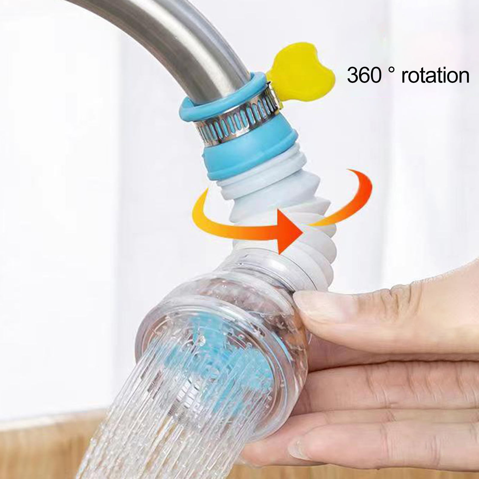 4every 360°Rotating Faucet Nozzle Water Filter 3PCS Filter Sprayer Faucet  Water Saving Device Pressurized Shower Faucet Accessories Household Kitchen  Faucet Filter Silicone Mouth Long Service Life: : Tools & Home  Improvement