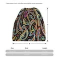 thumbnail image 3 of Bingfone Men Women Slouch Beanie Watercolor Romantic Paisley Print Cap Hip-Hop Hat Headwear Hats Turban Unisex, 3 of 8
