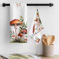 thumbnail image 3 of Mushrooms Kitchen Towel Dish Cloths Set of 3, Microfiber Soft Kitchen Hand Towels, Spring Flowers Leaves Butterflies Botanical Absorbent Quick Drying Dishcloths 18 x 28 Inches, 3 of 8