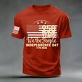 thumbnail image 4 of UngA America 250 Shirt, American Flag Shirts for Men USA Patriotic T-Shirt Short Sleeve 4th of July Graphic Tee Tops (Red,L), 4 of 5