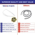 thumbnail image 7 of Whole Parts Refrigerator/Freezer Door Seal Gasket Part# WP61003997 - Replacement and Compatible with Some Maytag, Admiral, Amana, Crosley, Magic Chef, Jenn Air, GE Refrigerators, 7 of 7
