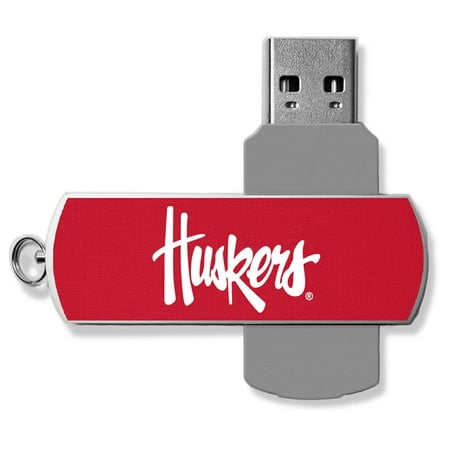 Nebraska Huskers 16GB Metal Twist USB Flash Drive