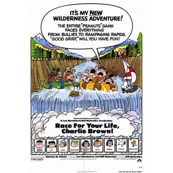 Posterazzi MOVCF4289 Race for Your Life Charlie Brown Movie Poster - 27 x 40 in.