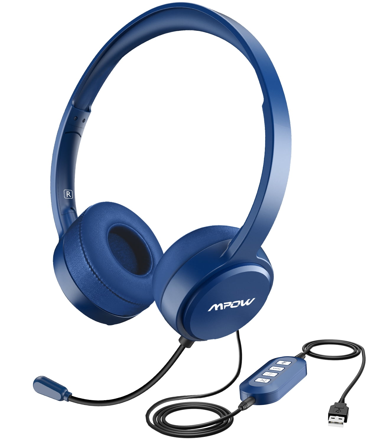 Mpow 3.5mm/USB Wired Headset with with inLine Control, ComfortFit PC