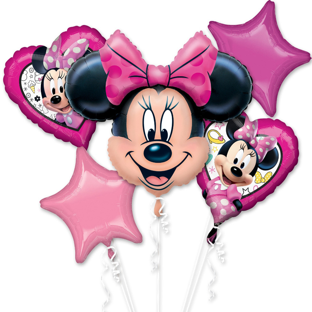 Minnie Mouse Happy Helper Foil Balloon Bouquet
