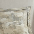 thumbnail image 5 of Noaman 7-Piece King Comforter Set, Textured Cotton Blend, Gray Taupe Cream Abstract Print, Includes Comforter Shams Pillows Bed Skirt, 5 of 16