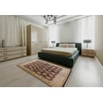 thumbnail image 4 of Ahgly Company Indoor Round Mid-Century Modern Dark Sienna Brown Oriental Area Rugs, 3' Round, 4 of 6