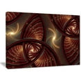thumbnail image 2 of Designart 'Brown Symmetrical Fractal Pattern ' Floral Canvas Art Print, 2 of 4