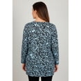 thumbnail image 3 of Jessica London Women's Plus Size Swing Tunic Oversized Long Blouse, 3 of 6