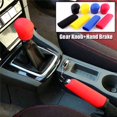thumbnail image 1 of universal 1 juego de silicona palanca de cambio de marchas cubierta del freno de mano cubierta de freno de mano coche freno de mano pomo de cambio para honda toyota nissan mazda bmw benz huangjie unisex, 1 of 1