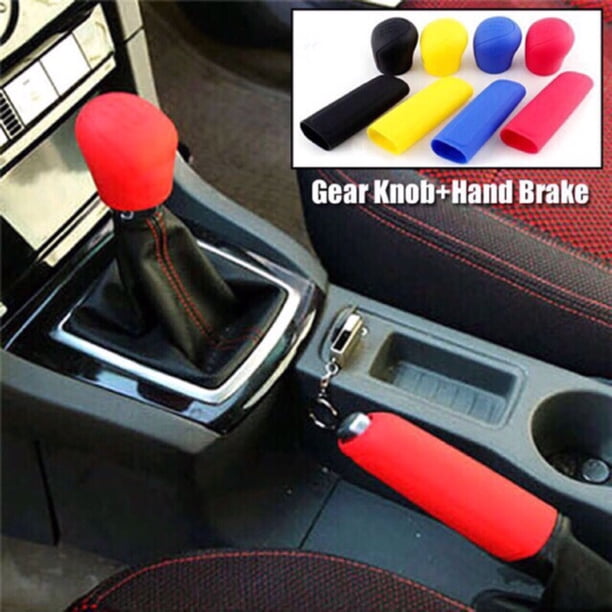 universal 1 juego de silicona palanca de cambio de marchas cubierta del freno de mano cubierta de freno de mano coche freno de mano pomo de cambio para honda toyota nissan mazda bmw benz huangjie unisex