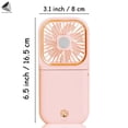 thumbnail image 3 of PULLIMORE Necklace Mini Fan Hands-Free Portable Fan USB 3 Speeds, Folding Electric Cooling Fan Handheld Fan (Blue), 3 of 8