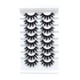 thumbnail image 1 of 8 pares de pestañas postizas para agrandar los ojos, suaves, densas, largas, 3D, pestañas postizas rizadas tridimensionales, 1 of 12